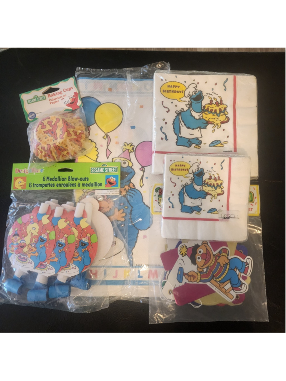 Vintage Sesame Street Birthday Party Supplies Lot – NOS